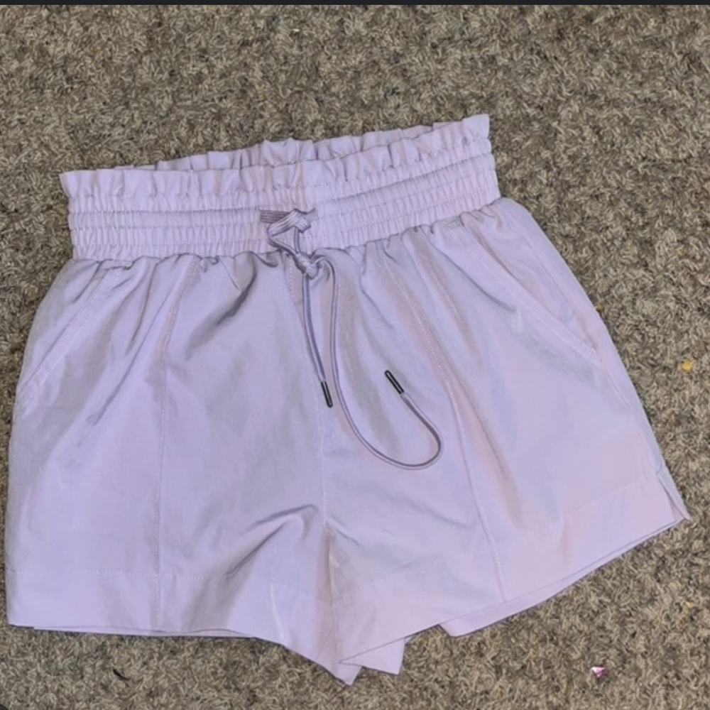 Purple teen girls sporty shorts